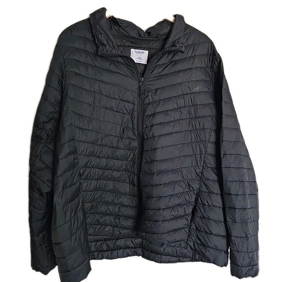 Old Navy Water Resistant Narrow-Channel Puffer Jacket Sz 3Xl Black Mens Big Tall - Picture 1 of 9